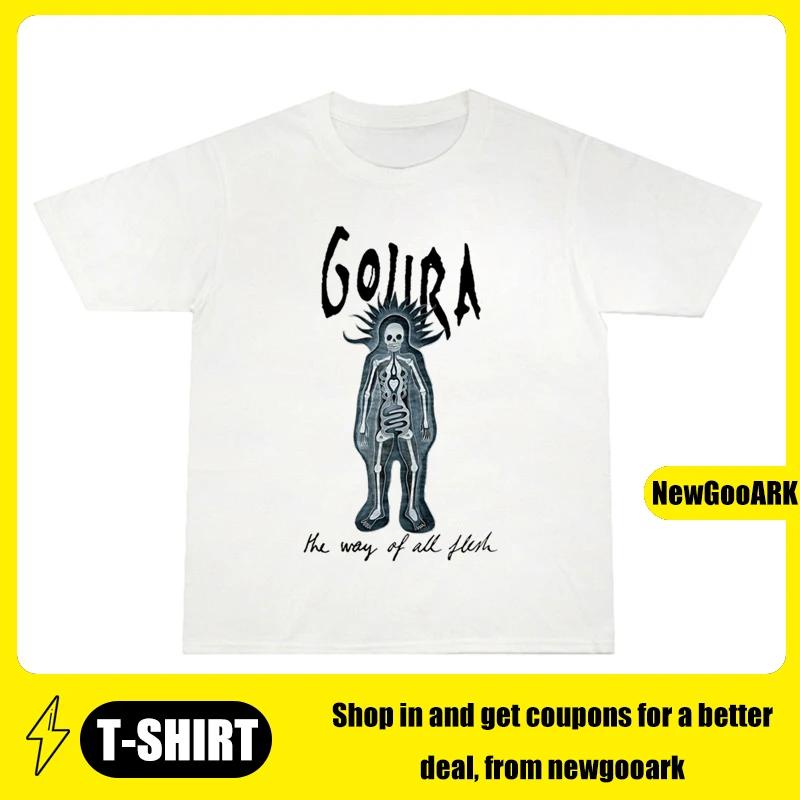 

2025 Summer Heavy Metal Band Gojira Printed Cotton Men s and Women s T-shirt High Quality Short Sleeve Men Tee 4XL