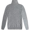 Polo Ralph Lauren FW24 Embroidered High Neck Polo Sweater Women Sweater Light-Gray 211690308-005
