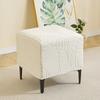 Square Ottoman Cover Stretch Footstool Slipcover New Chair Covers  for Bedroom Party Hotel