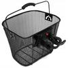Bike Basket Metal Front Basket Detachable Black Click Large Bicycle