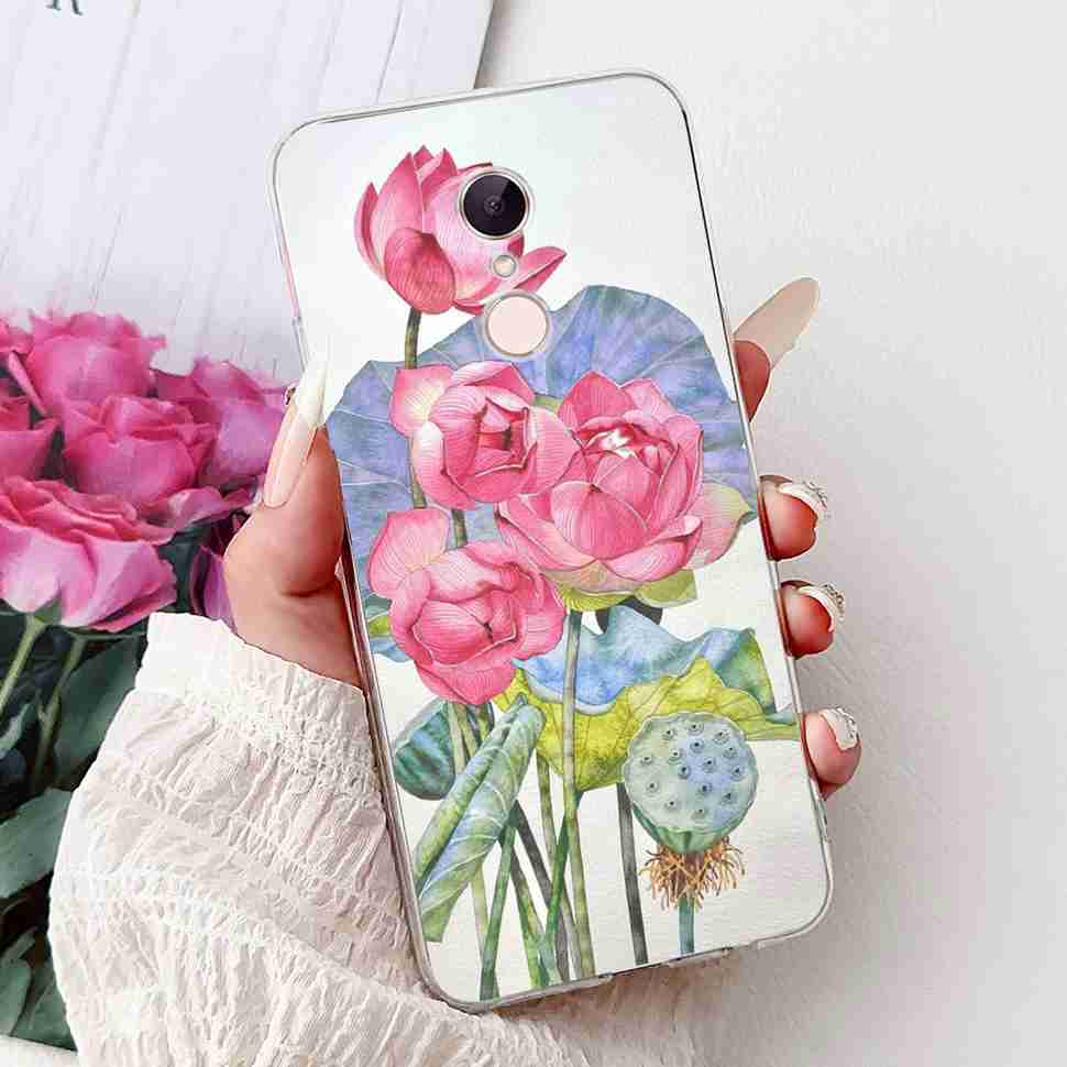 For Xiaomi Redmi 5 MDG1 5.7" Case Fashion Girl Flower Soft Silicone TPU Cover For Redmi5 REDMI 5 MDI1 Shockproof Phone Cases