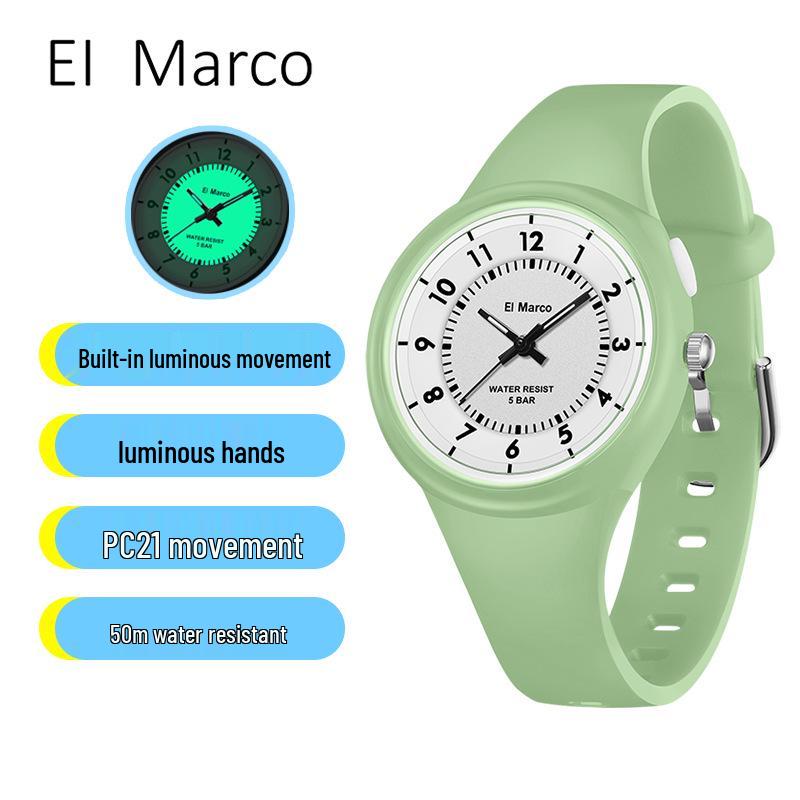 

Little Elephant Waterproof Quartz Watch - Fresh, Simple Design for Students