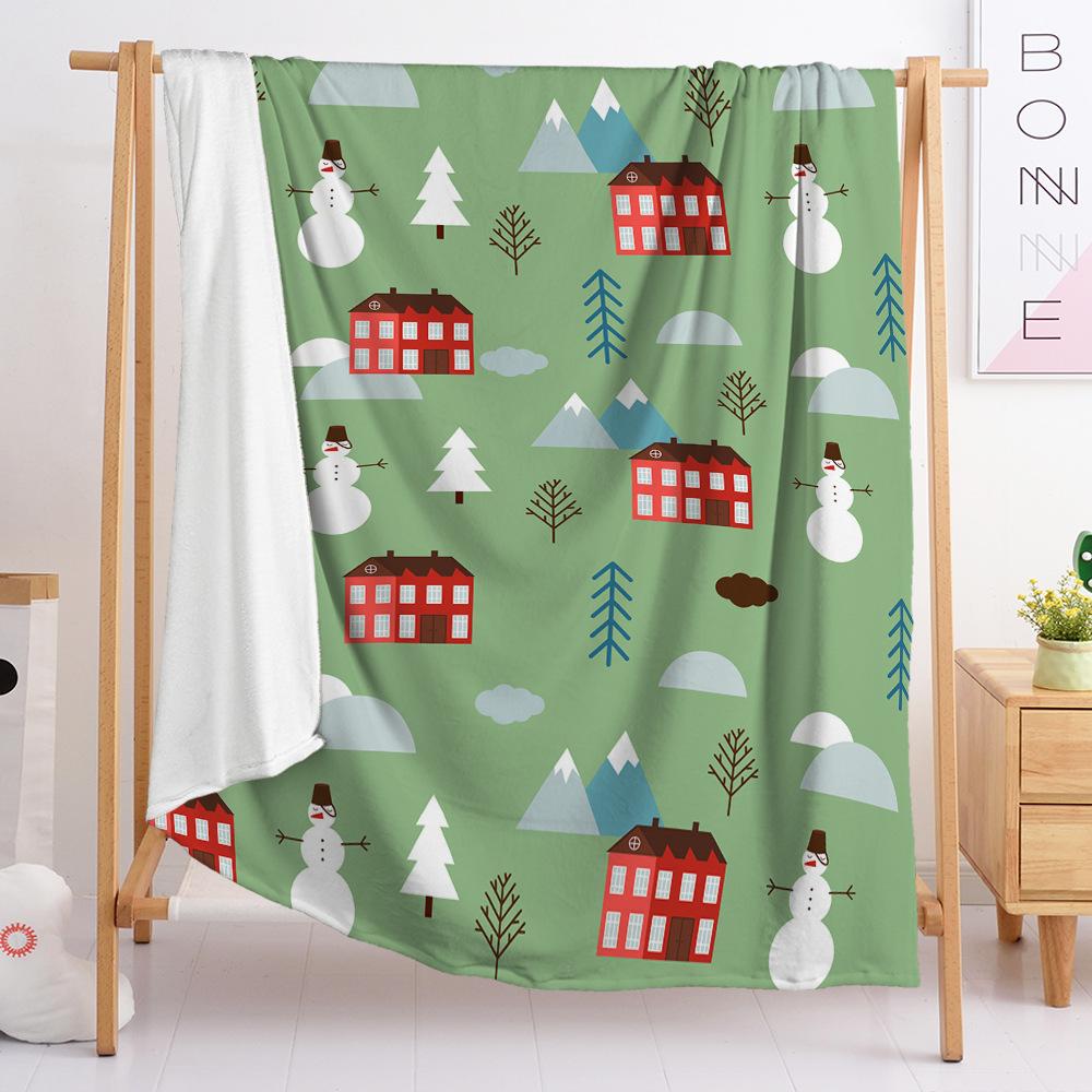3D Digital Printed Christmas Blanket Flannel Blanket Fur Blanket Spring And Autumn