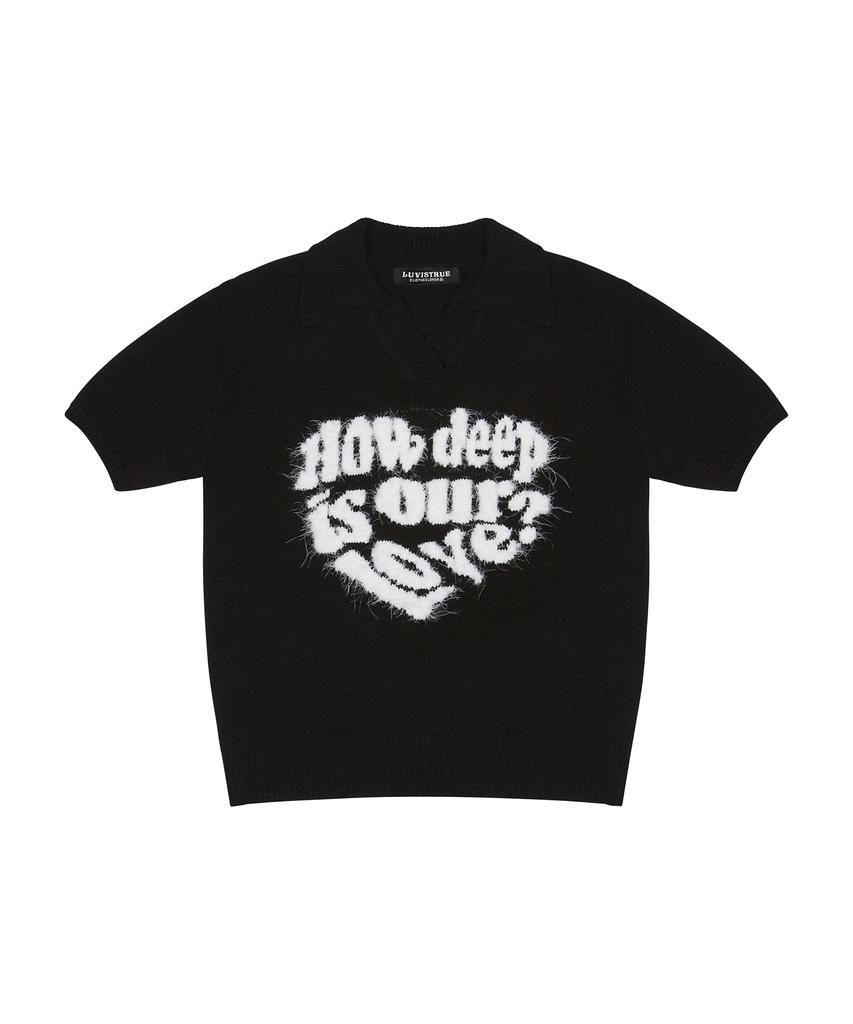 LUVISTRUE Love Collar Knit(Black)