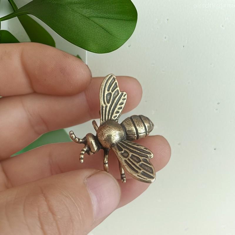 Ручная работа Чистая медь Пчела Античная бронза Офисный декор и Подарок