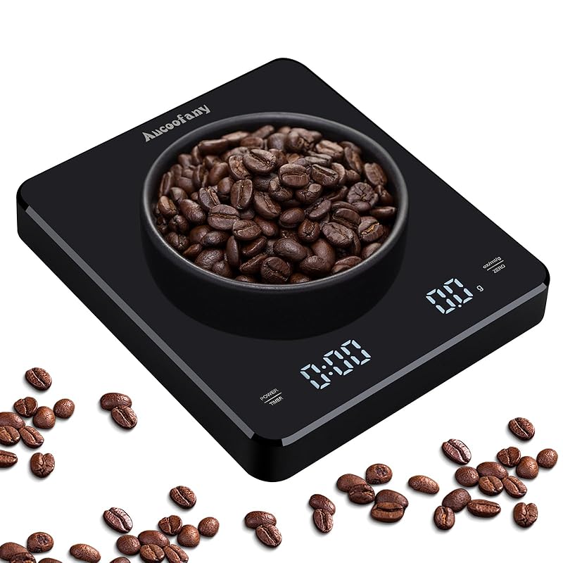 Digital Coffee Scale with Timer,Espresso Scale,Type-C Recharge Coffee Scale for Pour Over and Drip Coffee, 3kg/0.1g Espresso Scale with Tare