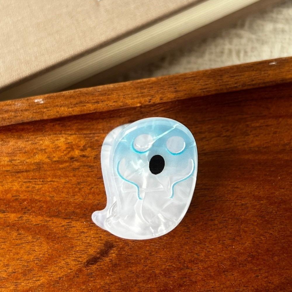 Lightweight Mini Shark Clip Acrylic Acrylic Ghost Hairpin Halloween Hair Claw Costume Night