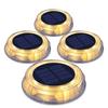 Solar Deck Lights Outdoor With Decorative Colors Led Garden Landscape Fence Ground Lighting