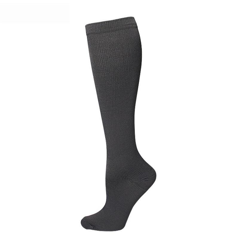 Solid Color Low-Pressure Compression Socks for Sports & Nurses