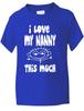 I Love My Nanny This Much Funny Kids Boys Girls T-Shirt Birthday Gift Age 1-13