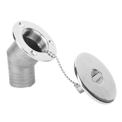 Korek wlewu pokładowego 45 stopni 38mm Stal nierdzewna 316 Wysoko polerowany Korek wlewu pokładowego morskiego do jachtu