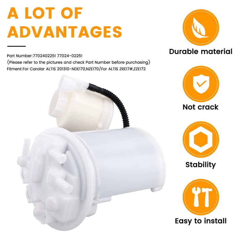 Automotive Fuel Filter 7702402251 77024-02251 For Toyota Corolla Altis Fuel Oil Absorber Sub Assembly