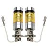 Yellow LED Lights 12-24V Aluminum Alloy 4300K Replacement H3 100W 2828SMD