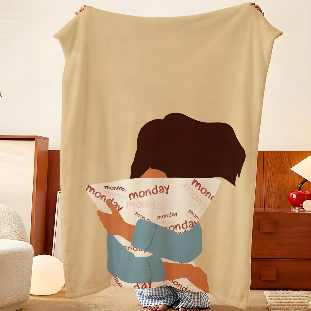 Artist p-pennika Throw Flannel Throw Blanket, Lightweight Cozy, Durable Washable cute Cool