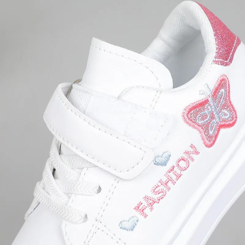 Fashion Spring Autunm Children's casual Shoes 2025 Embroidered Butterfly Fashion Styles Baby Girls Flats Shoes Kids Sneakers