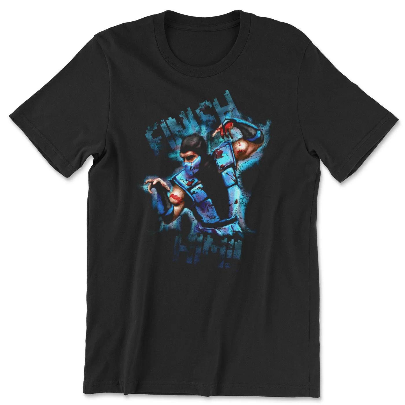 Officially Licensed Mortal Kombat - Sub Zero Finish Him Mens T-Shirt 4XL