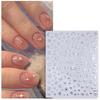 1Pc Bronzing Heart-Shaped Nail Stickers Gold And Silver Laser Butterfly Star Moon Glue Slider Diy Nail Accessories Decoration