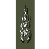 Solar LED Path Light 2 Pcs Olive Green Cold Rolled Steel