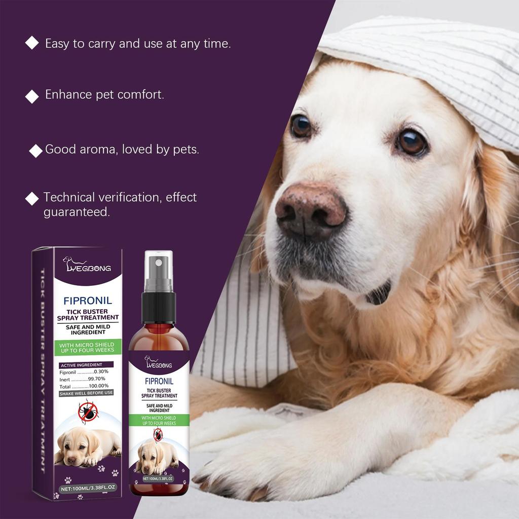 YEGBONG Pet Dewormer Spray Protect Your Beloved Pets with Gentle Ingredients and Healthy Bug Spray.