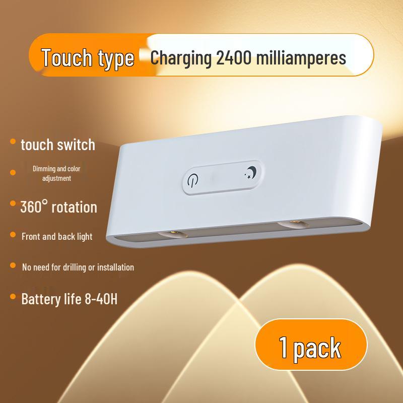 Wireless Rechargeable Magnetic Bedside Lamp with Remote Control and Sensor