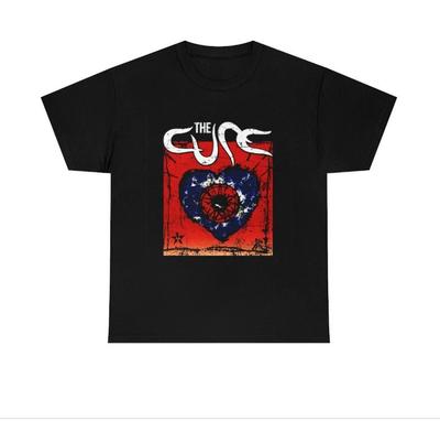 The Cure Wish Tour T-Shirt, The Cure Rock Band Tee, 90s T-Shirt