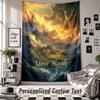 Custom Tapestry Wall Hanging, World of Warcraft Personalized Name Text Home Wall Decor