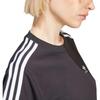 adidas Originals striped crew neck pullover short-sleeve T-shirt, women's, black