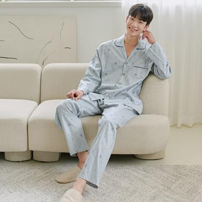[JJINIYA] Lucky 40-Count Pure Cotton Long-Sleeve Pajama Set [Shipped from Korea] 100% Authentic