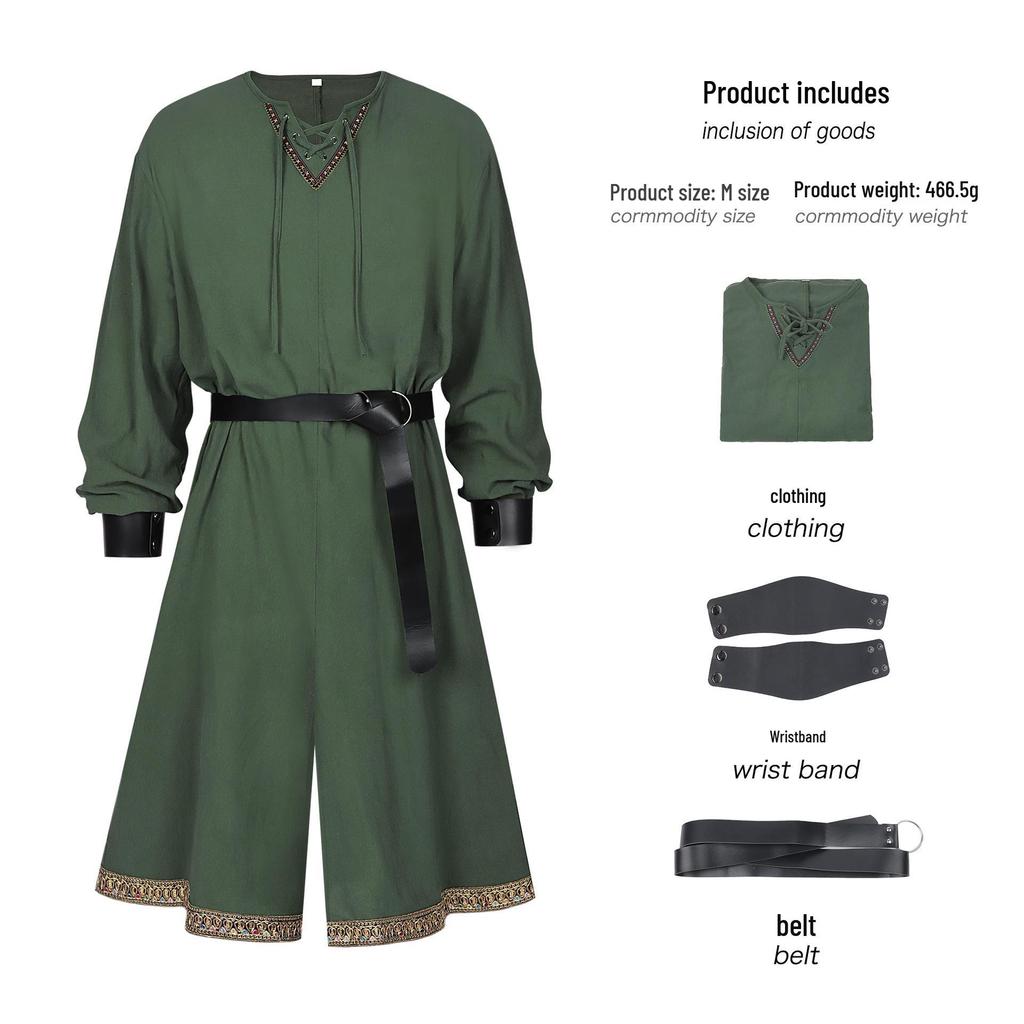 Renaissance Knight Viking Pirate Tunic Costume