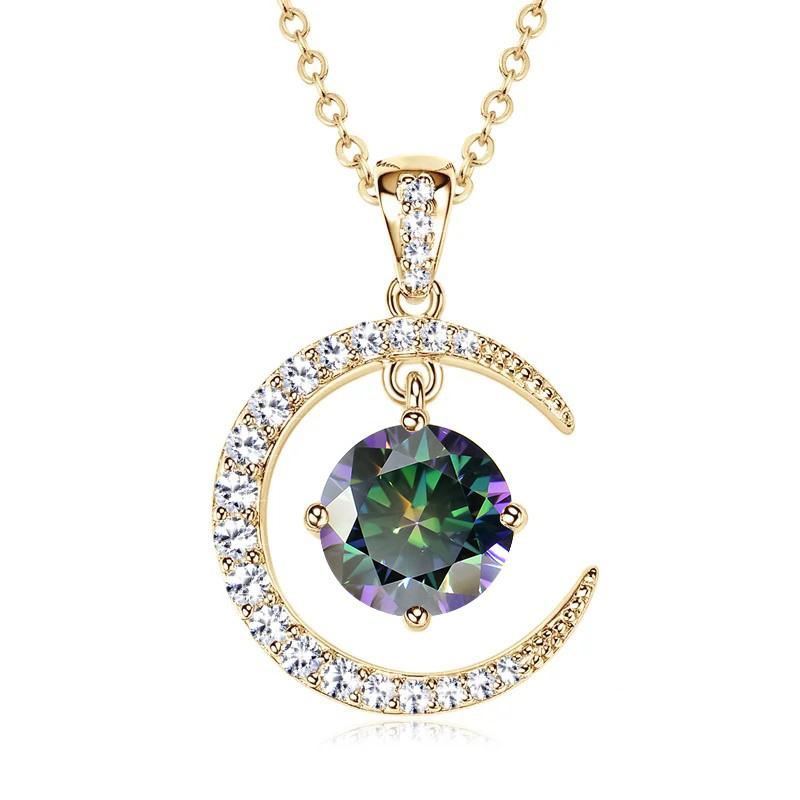 Sterling Silver Moissanite Necklace for Women High-end Design Pendant Niche Smart Clavicle Chain Female Fine Jewelry