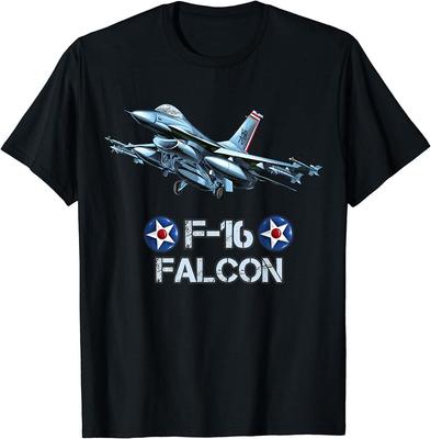 Amerikaanse militaire luchtmacht vliegtuigen gevechtsvliegtuig F16 Jet Unisex T-shirt