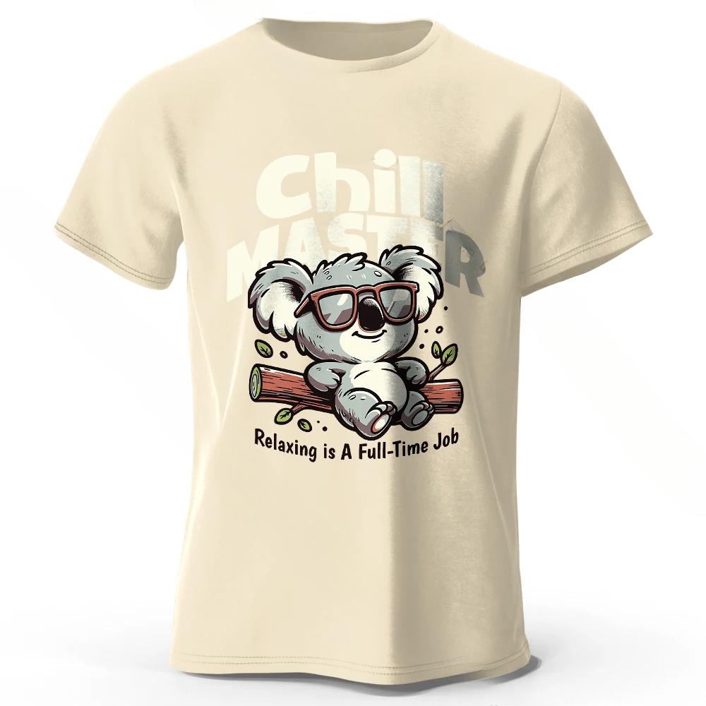 

Летняя футболка с круглым вырезом, 3D-принтом с мультяшными животными, модная, повседневная, с коротким рукавом, детская, для мальчика 170 бежевый