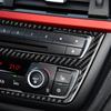 Real Soft Carbon Fiber For BMW 3 Series F30 F34 320i M3 F80 2014-2018 Car Center Console AC CD Panel Frame Sticker