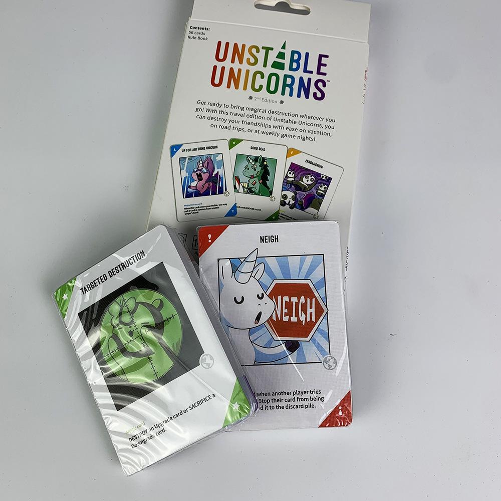 Jogo de Tabuleiro Unicórnios Instáveis - Jogo de Cartas em Família para Reuniões
