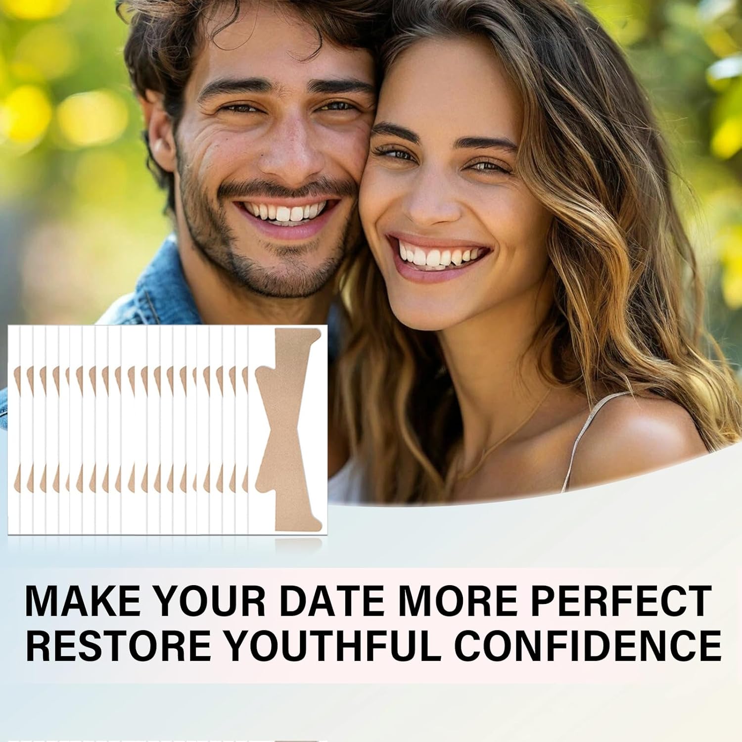 Подтягивающая невидимая лента для шеи, 20 шт. Пластыри от морщин на шее, Многоразовая невидимая лента для подтяжки лица, Мгновенный лифтинг обвисшей кожи, Улучшение линий шеи и