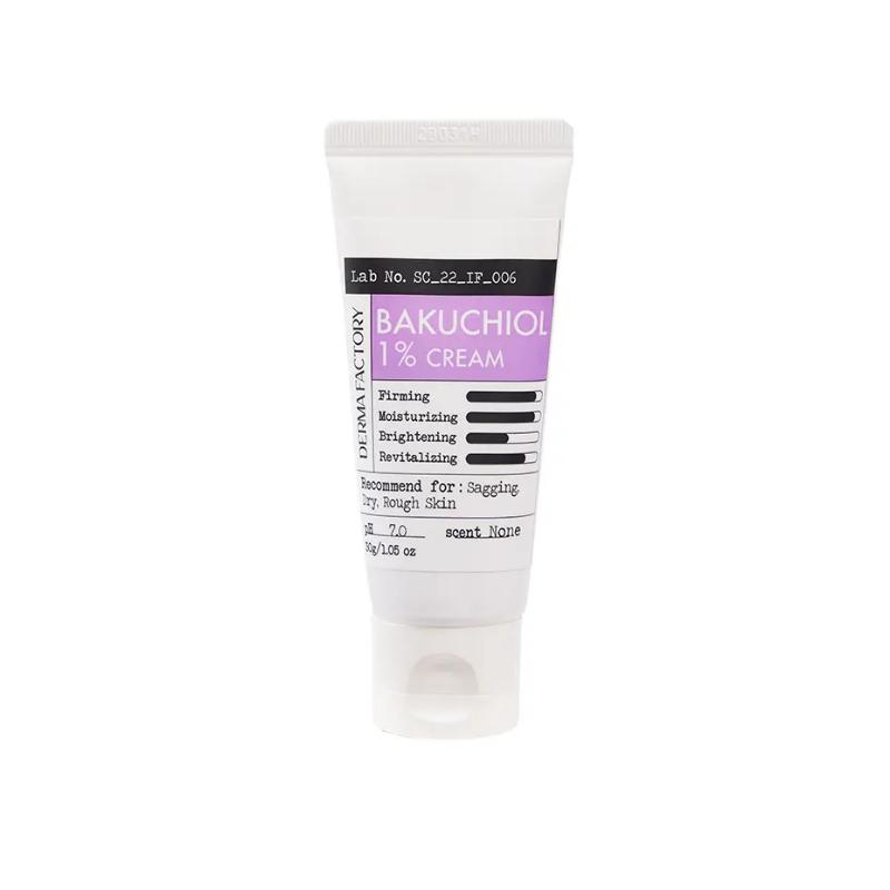 [Derma Factory] Bakuchiol 1% Cream 30g - Professional Elasticity Recharge & Gentle Retinol-Alternative Therapy