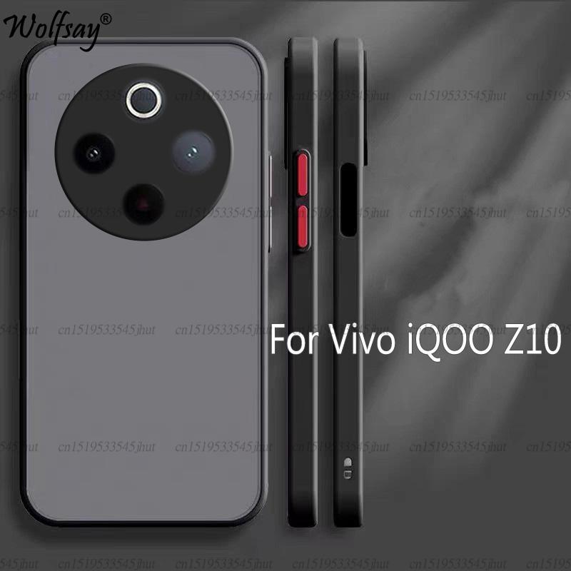 

Роскошный полупрозрачный чехол для Vivo iQOO Z10 Противоударная силиконовая задняя крышка для Vivo iQOO Z10 Чехол для Vivo iQOO Z10 Чехол для Vivo iQOO Z10 6,77 дюйма vivo iQOO Z10 чёрный