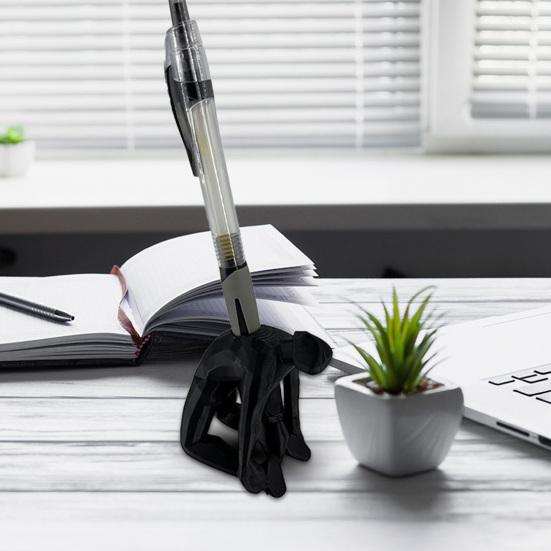 Pen Holder Crime Scene Silhouette Pen Stand Funny Humorous Desk Organizer for Office Supplies Makeup Brushes