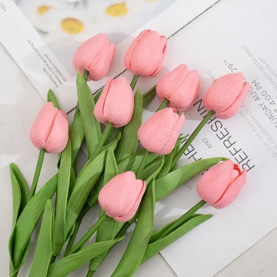 Modern Artificial Tulip Not Wither Fine Texture Scene Setting Supplies