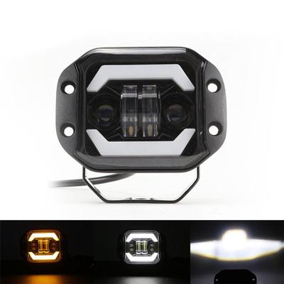 5" 40W Unterputz-LED-Arbeitsscheinwerfer, Hi-Abblendlicht-Spot + Flutlicht-Pods, Fahrscheinwerfer