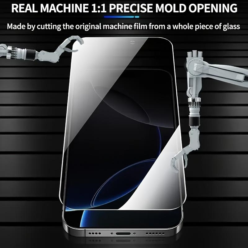 4 unidades protetores de tela de privacidade para iPhone 17 16 15 Pro Max 14 13 12 11 Pro Mini 16e 17Air XR XS vidro temperado anti-espião brilhante
