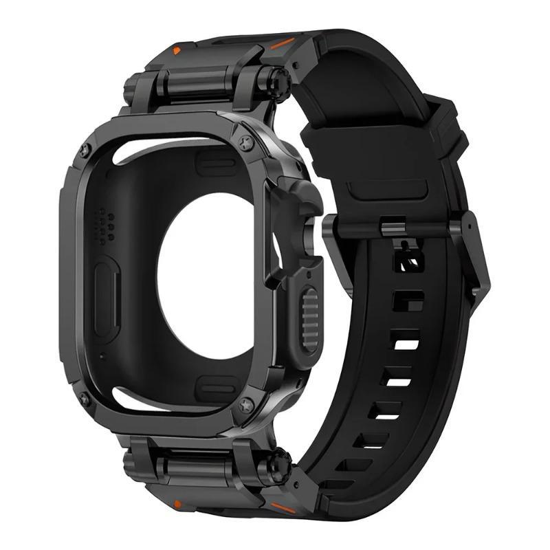 

Силиконовый ремешок+Чехол Водонепроницаемый Для Apple Watch Ultra 3 2 49мм Серии 11-10 46мм для Iwatch SE 7 4-9 SE 44мм 45мм For 44mm