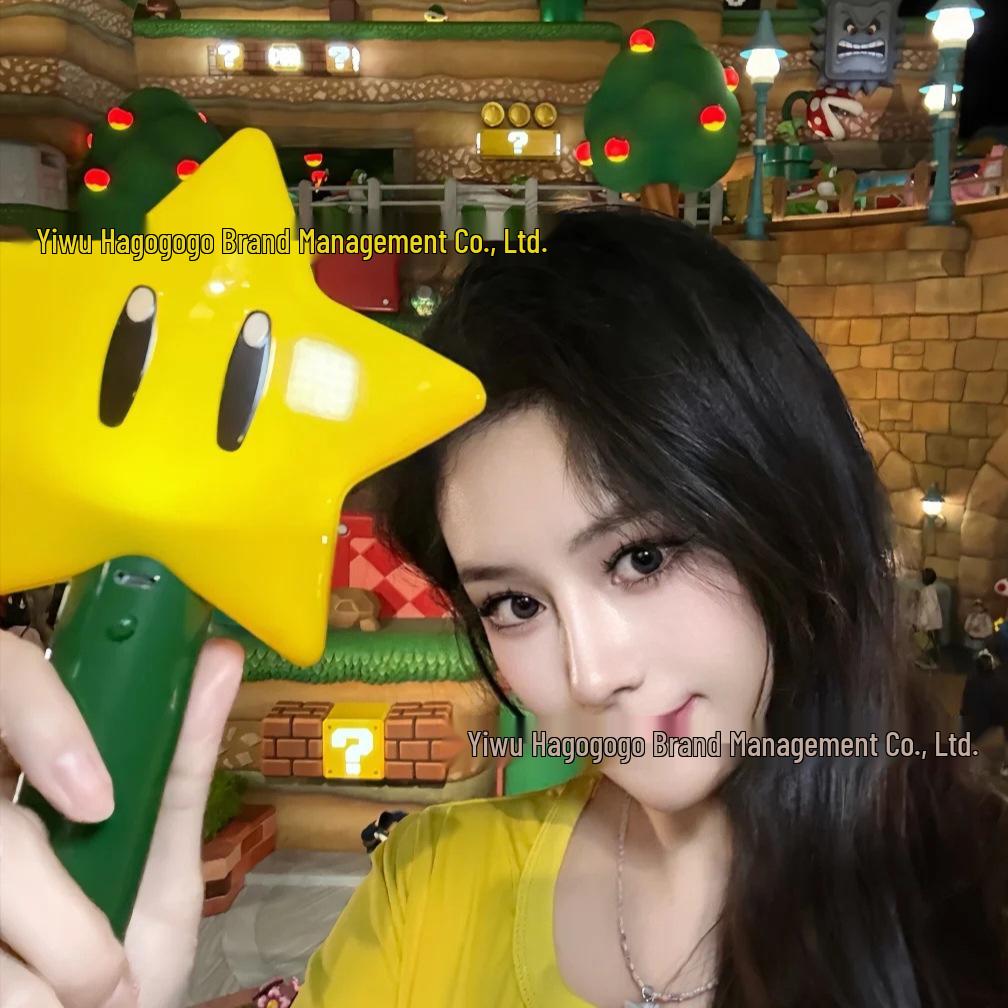 Cross-border LED Mario Star Night Light for Stage & Christmas Decoration