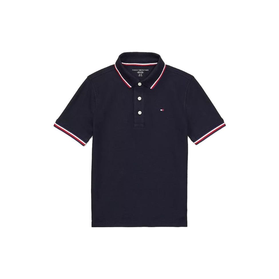 Tommy Hilfiger Tipped Polo Shirt Kids Polos Blue 71J3882-FAP