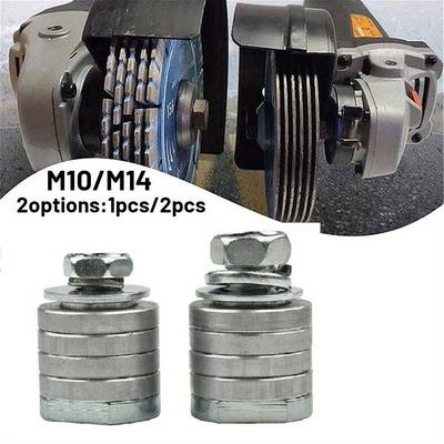 M14 M10 Winkelschleifer Adapter Nutmaschine Adapter Umbausatz Flansch Metall Sicherungsmuttern Schlitzen 125 150 Typ