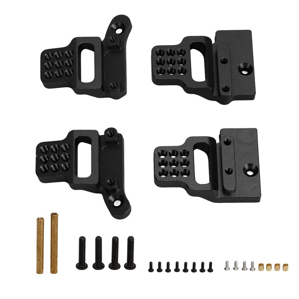 RC Shock Mount Aluminium Alloy Shock Bracket Multi Holes Easy Installation for Traxxas TRX4M 1 18 RC Car Black