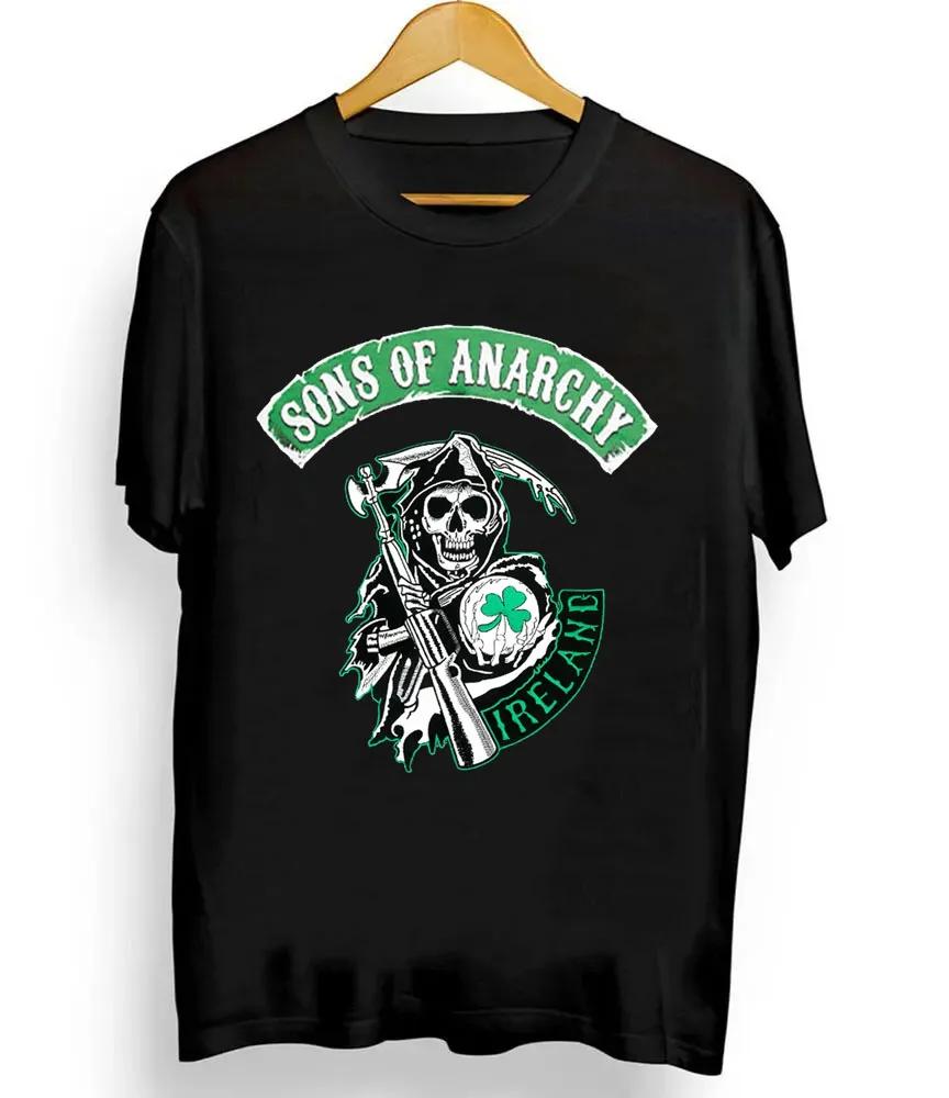 2025 Sons of Anarchy Irland T-Shirt 100% Baumwolle O-Ausschnitt Sommer Kurzarm Lässig Herren T-Shirt Oversized T-Shirt Herrenbekleidung