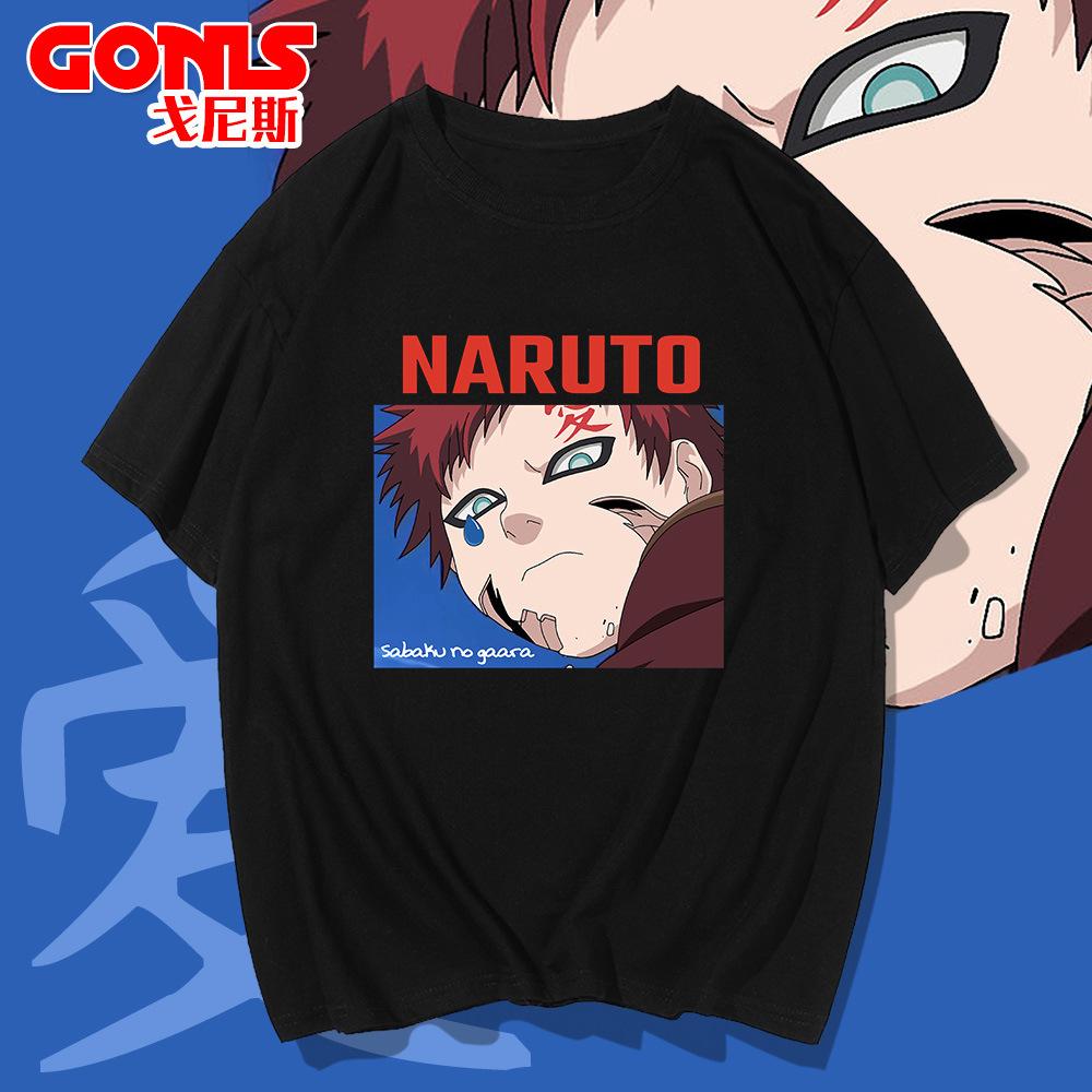 Naruto short-sleeved T-shirt men's and women's summer teen trendy brand I Ailuo printed pure cotton loose half-sleeved top