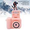 Schlüsselanhängerkamera, 1080P Mini-DV-Kamera mit Taschenlampe, 1,44-Zoll kleiner, kompakter, tragbarer Videorekorder, Reise-Camcorder für Studenten und Kinder (Rosa)