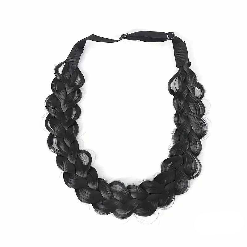1PC Braid Wig Hair Band Soft Headband Soft Handmade Hair Band Wig Accessories Braid Internet celebrity Hand Tear Braid Hair Band